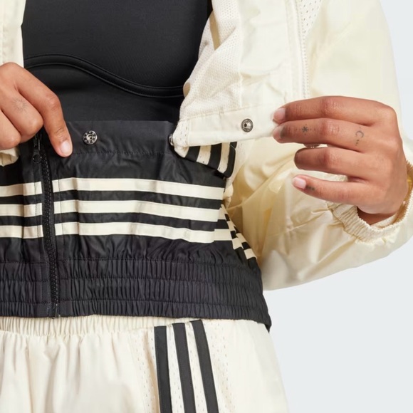 Adidas Cream and Black Track Jacket - Small - Picture 5 of 6